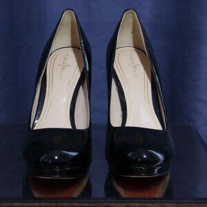 Cole Haan Black Patent Leather Nike Air Pumps Platform Stilettos 8.5